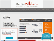 Tablet Screenshot of betten-zellekens.de